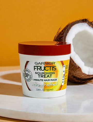 Garnier Fructis Nourishing Treat 1 Minute Hair Mask + Coconut Extract with ingredient